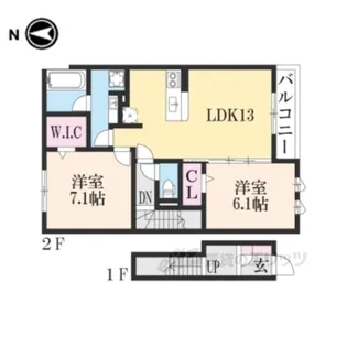bellefamille【2階】の間取り