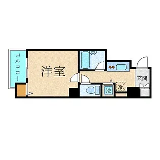 スカイコート銀座東壱番館【8階】の間取り