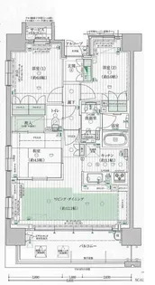 カサーレ阿倍野クラシア【2階】の間取り