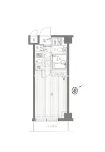 トーシンフェニックス日本橋兜町弐番館【6階】の間取り