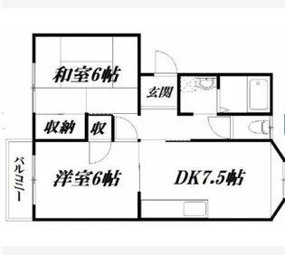 ヒルズ幸【1階】の間取り
