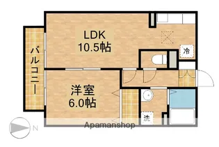 エトランジェB【1階】の間取り
