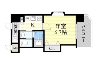 Luxeドーム前I【2階】の間取り
