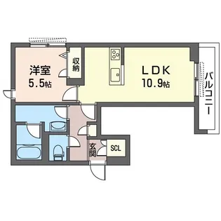 プロフィット ルミエール【2階】の間取り