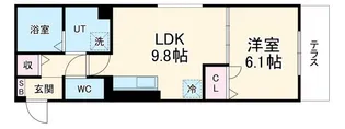 Dーレジデンス二条【2階】の間取り