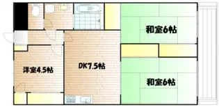 難波マンション【3階】の間取り