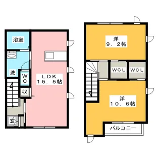 葵テラス B棟【1階】の間取り