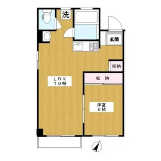 駒込冨士ハイツ【3階】の間取り
