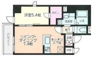 メゾン・プティ シエル【2階】の間取り