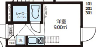 ククリ・ザ・レジデンス池袋【1階】の間取り