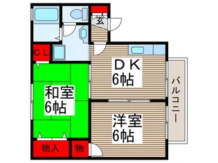 グレイスヴィラ【2階】の間取り