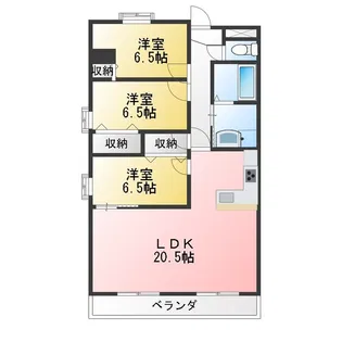 エリジアム【2階】の間取り