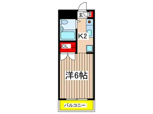 セシ-ズ生田【1階】の間取り