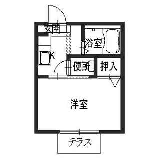 バウ・ソリオE【1階】の間取り