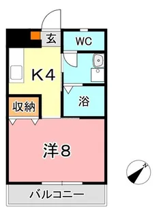 ビュー倉敷【3階】の間取り