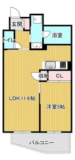 レークサイド泉中央【5階】の間取り