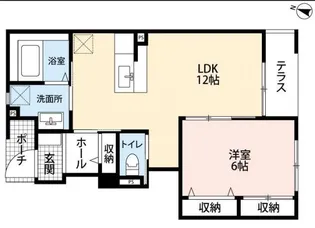 Live GardenI【1階】の間取り