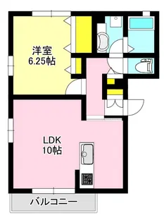 ハックベリー【3階】の間取り
