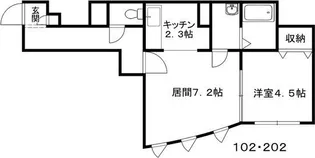 グランピュア菊水【3階】の間取り
