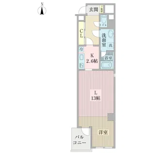 サン・プルーリオン【6階】の間取り