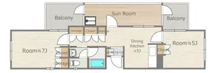 マノワール小滝園【3階】の間取り