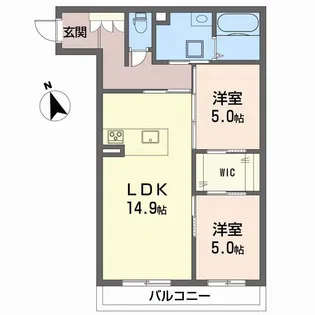 シャーメゾン石手白石【1階】の間取り
