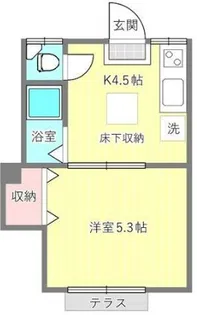 サンライズハイツ【1階】の間取り