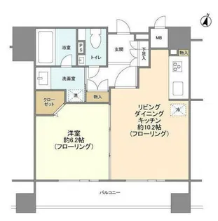 レフィール日本橋本町【3階】の間取り