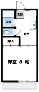 コーポおいかわ【1階】の間取り