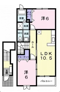 ルーラルK イースト【1階】の間取り