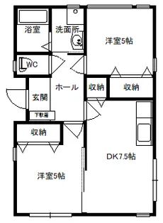 キュービックハウス【1階】の間取り