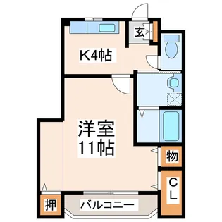 UKハイツII【3階】の間取り