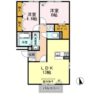 エミネンス A205【2階】の間取り