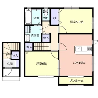 ユーフォリア【2階】の間取り