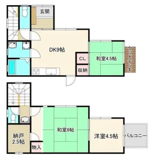 徳島県徳島市名東町2【一戸建】の間取り