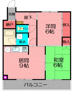 花咲第一マンション【2階】の間取り