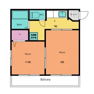 コーポイワセ【2階】の間取り