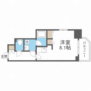 アーデン京町堀ウエスト【10階】の間取り