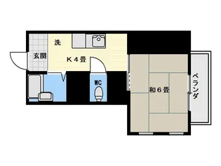 サンルート伊敷(80‐1‐2)【4階】の間取り