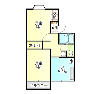 マンハイム笹野 C【2階】の間取り