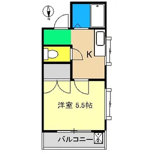 1Kの間取り画像