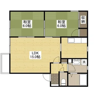 フレグランス中山上【2階】の間取り