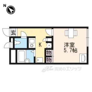 レオパレスアビデ松原町【2階】の間取り