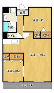 プラザ・コスモス【2階】の間取り