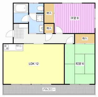 アースウィング【3階】の間取り