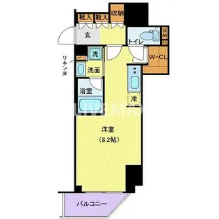 1Rの間取り画像