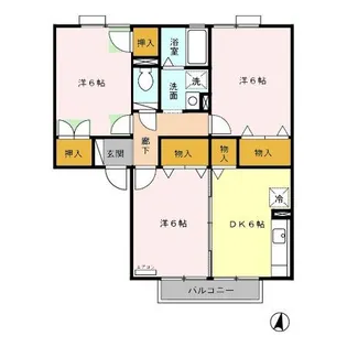 メゾンベール・コーヤ C【2階】の間取り