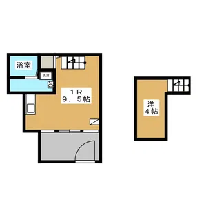 タウンカテッジ春江町III【1階】の間取り