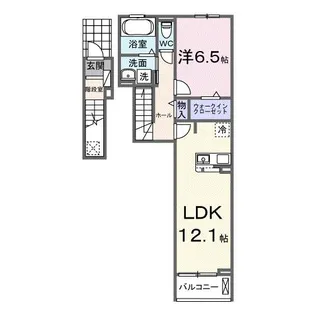 ルートフォーサイド【2階】の間取り
