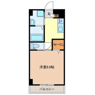 IL VIALE【7階】の間取り